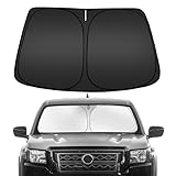 ARISMOTOR Windshield Sun Shade for Ni-ssan Frontier 2022-2025 2026, Custom Fit Foldable Front Window Sunshade Sun Visor Protector, Block UV Rays Keep Your Car Cooler