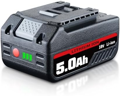 FERRYBOAT Batería de repuesto para Bosch BAT609, BAT610G, 18 V, 5...