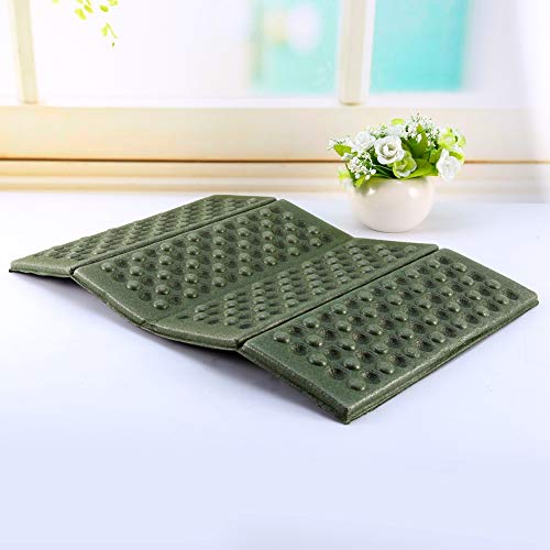 CHICIRIS Outdoor Pad Cushion, MoistureProof Foldable Siting Pad, Portable Black for Outing Outdoor Use Mountaineering Hiking