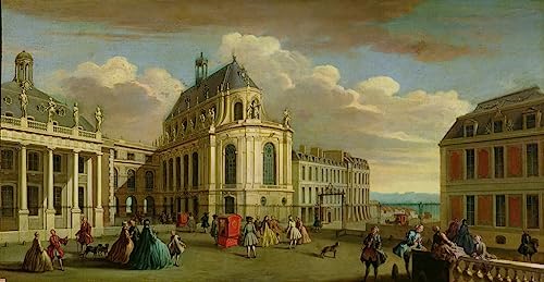 Impression d'art Versailles gravure de Jacques Rigaud, poster mural de qualité supérieure