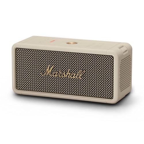 Image of Marshall Middleton Portable Bluetooth Speaker with 20+ Hours of Portable Playtime, 360 Sound, Dust & Waterproof (IP67) - Cream