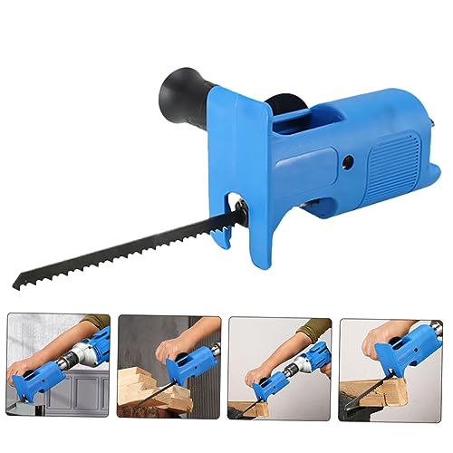 Scie-perceuse alternative SHINEOFI outil modifié coupe métal PVC bleu - 6