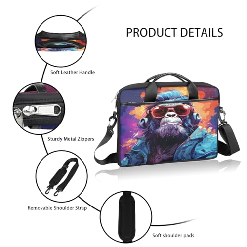 Bolso para portátil de 15 pulgadas con correa ajustable miniatura 4