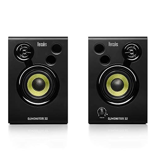 Hercules DJMonitor 32 - 2 altavoces activos de monitorización de 15 vatios RMS | Ya disponible en tu tienda friki favorita! En mundofriki.es!