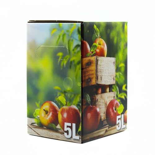Frische Kontor | Apfelsaft | Direkt Apfelsaft aus dem Alten Land| 100% Fruchtgehalt ohne Zuckerzusatz (5 L Naturtrüb)