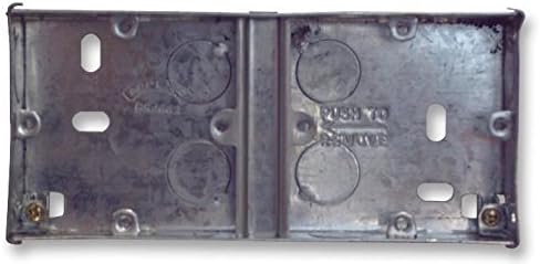 Appleby Dual Flush Steel Back Box, 154x68x25mm (WxHxD)