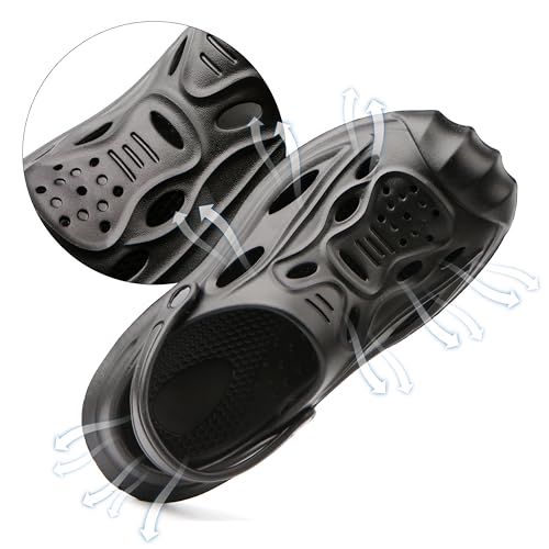 Image of Women Mens Clogs with Arch Support Ganden Shoes Waterpoor Comfort Slip-on Sandals