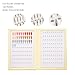 Acycoin2A 180 Nail Color Display Book Chart with 240 Nail Tips (B Style)