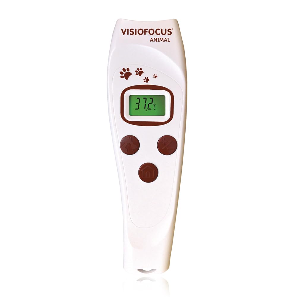 TECNIMED - VisioFocus Animal 06620 - Termometro medicale infrarosso per la misurazione a distanza della temperatura corporea di animali - Senza nessun contatto con l'animale - Made in Italy.