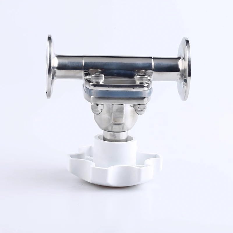 Válvula de acero inoxidable 316 de 19mm con ferrule clamp de 50.5mm para tuberías 6