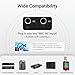 TONOR UHF Wireless Microphone System with Headset Mic/Lavalier Lapel Mic, Bodypack Transmitter, Rechargeable Receiver, 15 Channels 200ft Range 1/4