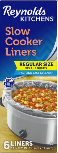 Reynolds Kitchens Slow Cooker Liners for 3-8 Quart, 6 Count
