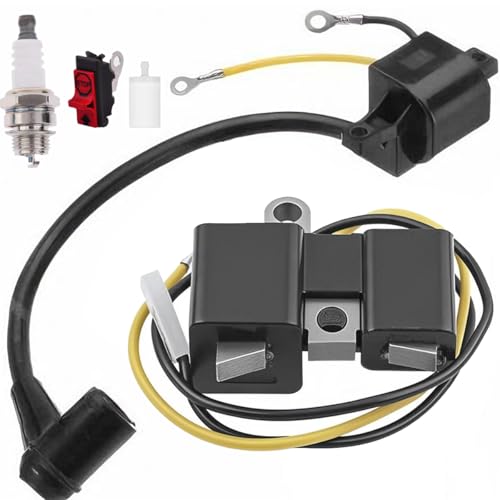 ZAMDOE Kit de módulo de Bobina de Encendido para Husqvarna 61, 66, 162, 166, 266, 266XP, 266SE motosierras para Jonsered 630, 670 motosierras, Reemplaza 501516201, 501517201, 501546201, 501617201
