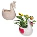 Produktbild Baker Ross AX826 Schwan Prinzessin Blumentopf Bastelset - 2er Pack, Keramiktöpfe für Kinder zum Anmalen und Basteln