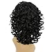Produktbild WIGXDYP Damenmode Synthese Cosplay Beste Perücke kurze flauschige lockige Welle schwarze Perücke 35cm für schwarze Frau @ 1B #