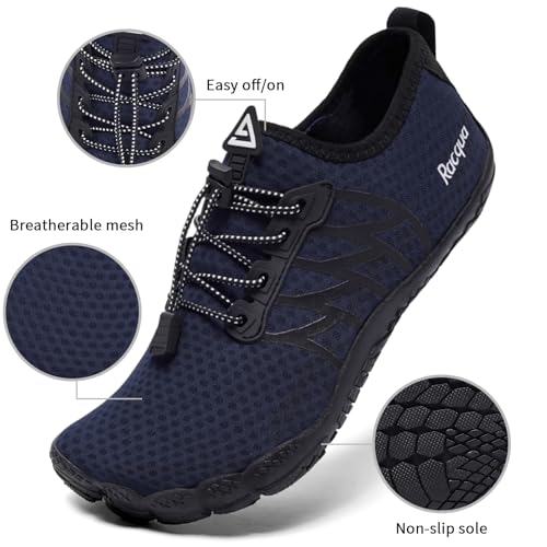Image of Racqua Water Shoes Quick-Dry Swim Shoes Breathable Lightweight Beach Shoes Pool Barefoot Aqua for Women Men
