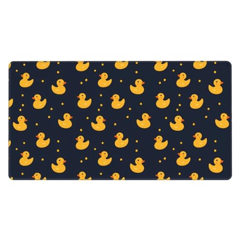 Grand tapis de souris de jeu et de travail pour ordinateur portable à bords cousus