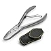 Toenail Pedicure Nippers in Leather Case FINOX Surgical Stainless Steel Nail Clippers German Toe Nail Cutter GERmanikure Solingen