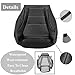 ATUOTPO Black Driver Side Bottom Microfiber Leather Seat Cover Perforated Compatible with Mercedes Benz C C250 C300 C350 C350e C400 GLC300e 2015 2016 2017 2018 2019 2020 2021 4-Door