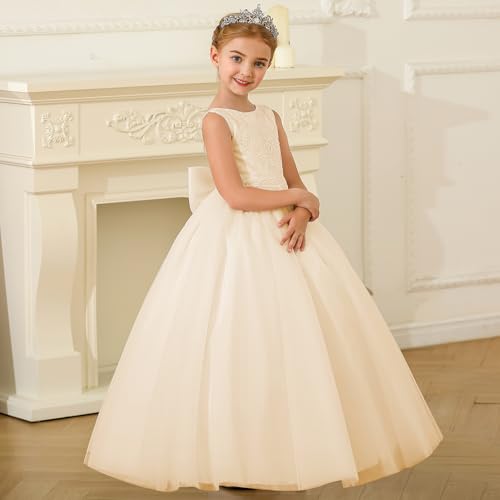 Flower Girl Dress for Wedding First Communion Dress Puffy Tulle Kids Pageant Ball Gowns3