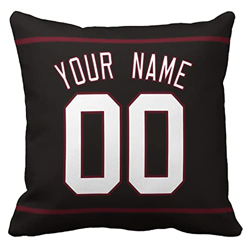 Image of ANTKING Throw Pillow 2 Pack with Custom Name and Number Personalized Gift for Men Women Boys