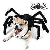 ITESSY Dog Halloween Costumes- Dogs Cats Spider Costume for Halloween Party, Pets Spider Cosplay Costumes Dress Up Apparel Accessories for Small Dogs Cats Puppy, Size M