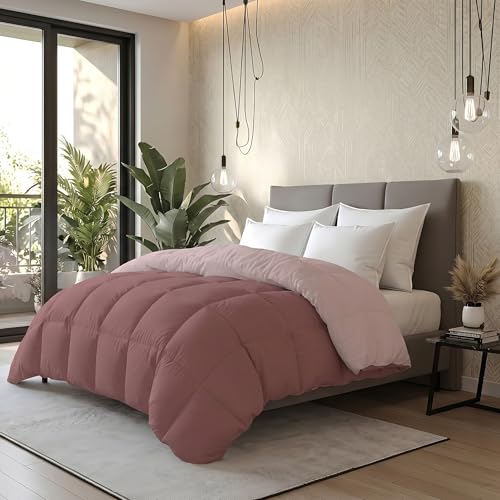 Image of Monte Carlo Symphony Solid Micro Reversible AC Comforter for Double Bed | 3 Ply Soft Comforter with 150 GSM Filling & 85 GSM Micro Fabric | Lightweight All Season Quilt | 87 x 95 Inch