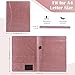 Free Engraved Name,Padfolio Portfolio PU Leather Binder,Interview Resume Folder,Business Card Holder, Organizer with A4 Legal Pads for Men Women(Rosegold,Custom)
