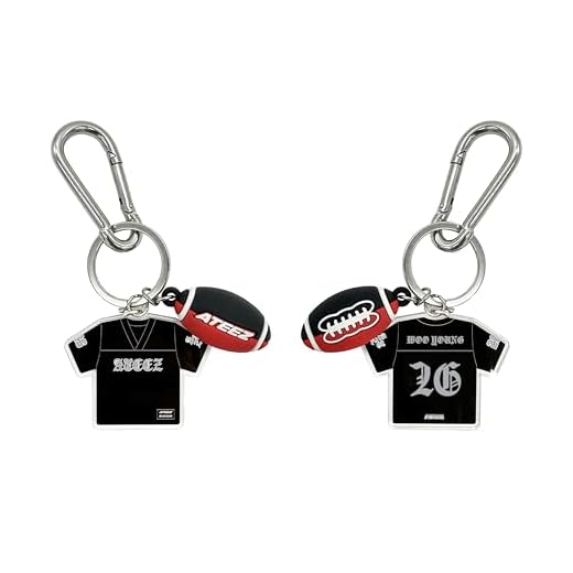 ATEEZ Official Tour Merch Football Keyring