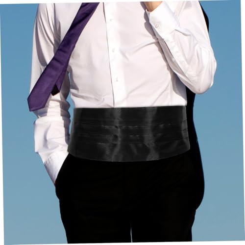 PartyKindom Satin Cummerbund Adjustable Pretied Formal Belt for Men for Weddings Special Events and Tuxedo Styling Luxurious Box Included4