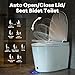 Casta Diva Smart Toilet with Bidet Built in, Auto Open/Close Lid,1000g MaP Flush, Heated Seat & Foam Dispenser, Foot Sensor Auto Flush, Blackout Flush, Bidet Toilet with Tank Built in(CD-K030)