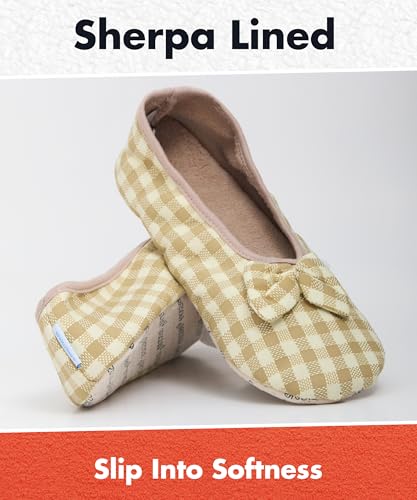 Snoozies Ballerina Womens Socks - Fuzzy House Socks for Women - Lightweight Slipper3