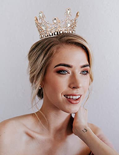 Sweetv Queen Crowns - Rhinestone Wedding Crowns And Tiaras For Women, Birthday Tiara For Cake Topper, Costume Party Hair Accessories With Gemstones #TOP1