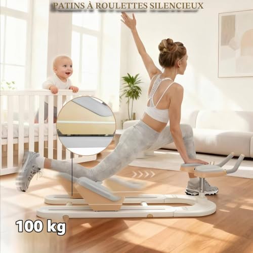 WDDEYYDS Spinal Decompression Machine, Detachable Spine Twist and Stretch Trainer, Adjustable Back Stretcher Machine for Lower Back Pain Relief, Spine Decompression, Leg Stretching & Core Activation – vue 6
