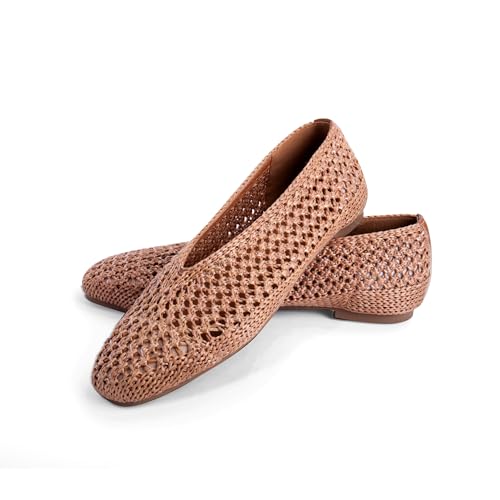Comfortable Ballet Flats for Women Round Closed Toe Ballerina Flats Shoes Dressy Casual