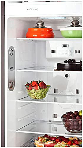 Image of LG 284 L 2 Star Inverter Frost-Free Double Door Refrigerator (GL-T302RPZY, Shiny Steel)