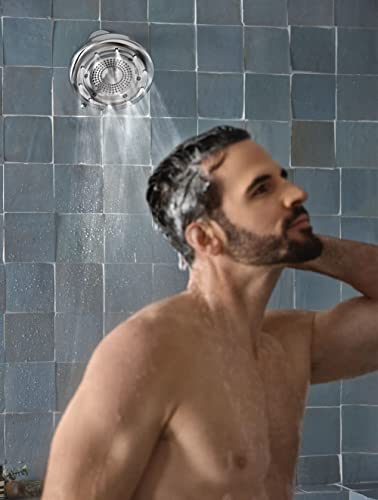 Moen N400R0Ch Quattro Rainshower Showerhead With Four Unique Shower Experiences, Chrome #TOP4
