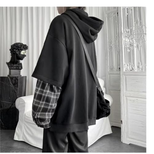 Emo Hoodie for Men Women Oversized Streetwear Hoodies Men Patchwork Hoodies Unisex Sweatshirt3