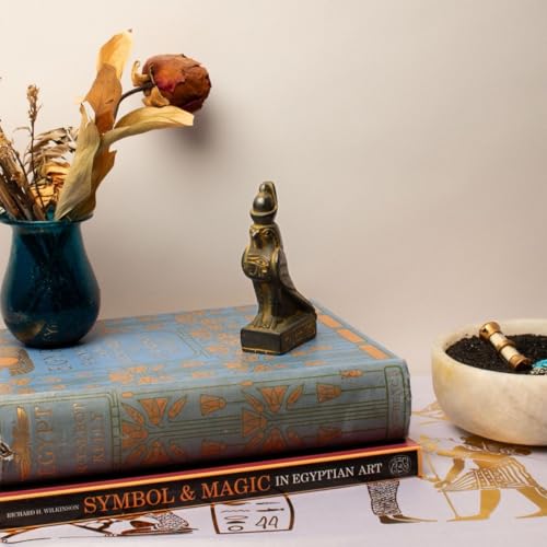 Figura decorativa estatua Horus 4 pulgadas miniatura 5