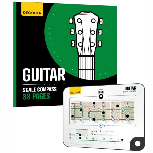 Sliding Guitar Scales Compass + Guitar Scale Book: Fretboard Scale Chart