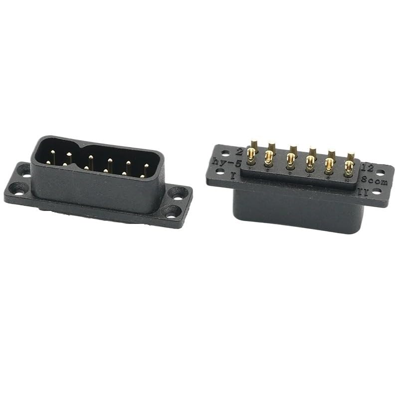 Conector de potencia alta temperatura JY12P macho hembra miniatura 1
