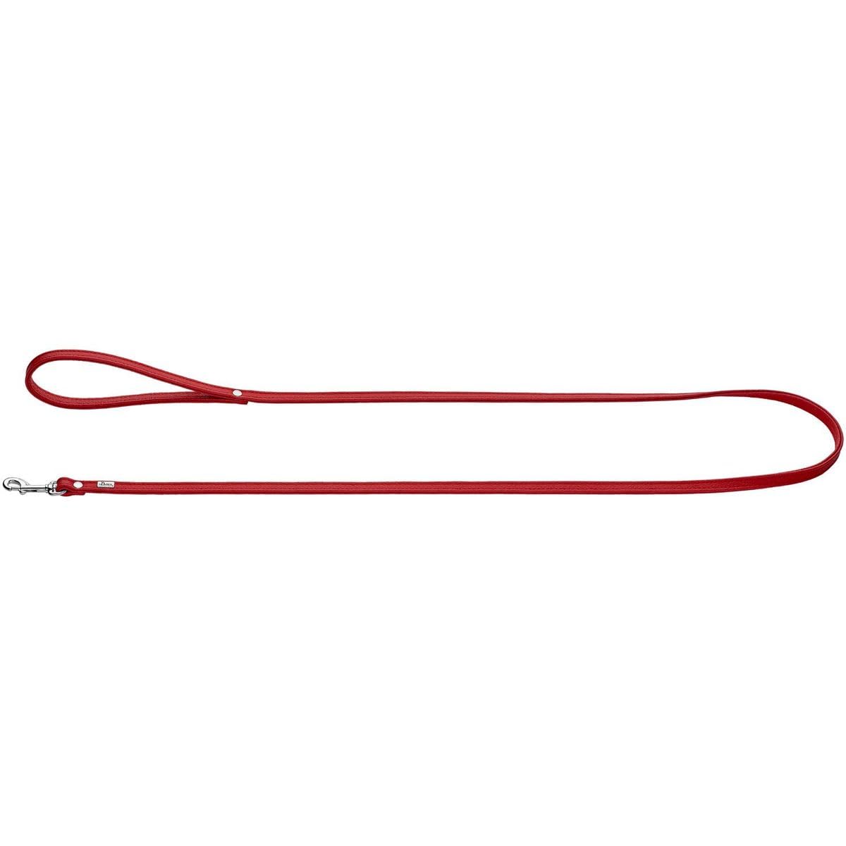 HUNTER Petit Nickel-Plated Lead Rope, 8 x 140 cm, Small, Nappa Red