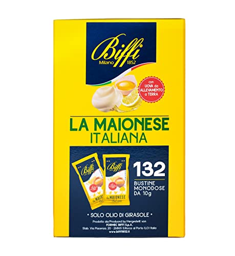 Biffi - Italienische Mayonnaise - Einzelportion - 132 x 10 g Beutel