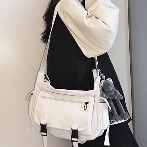 Classic Messenger Bag Cute Crossbody Bag Vintage Canvas Shoulder Bag Kawaii Purse with Upgraded Feature Travel Essential2