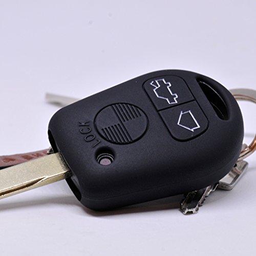 Key Soft Case Custodia protettiva Chiave per da auto BMW E36 E39 E34 E 3er 5er 7er E32 8er E31 nero