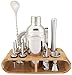 Lloow Set Shaker per Cocktail, Set da 11 Pezzi Set da Cocktail per Shaker in Acciaio Inossidabile Bere Barista Martini Strumenti Kit Bar, Ideale per Bar, Ristorante o Casa Cocktail Set