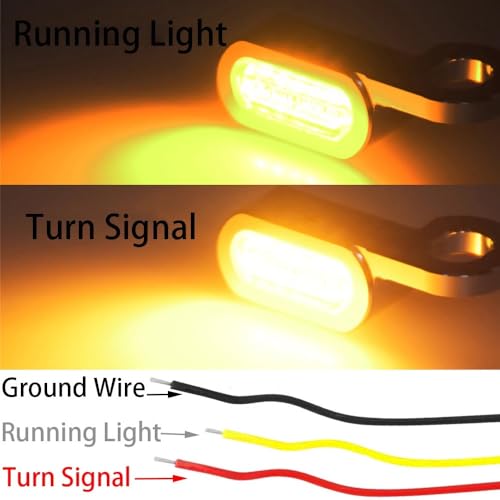Indicateurs clignotants feux LED pour motos Dyna finition alu - 3
