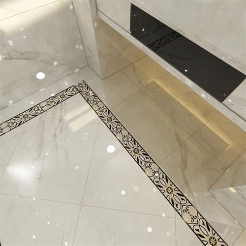 Cenefa adhesiva de PVC impermeable para pared de cocina y baño, pack de 2 rollos de 5M 7