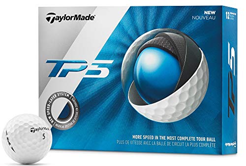 Taylormade-TP5-Pelotas-de-Golf-Color-Blanco