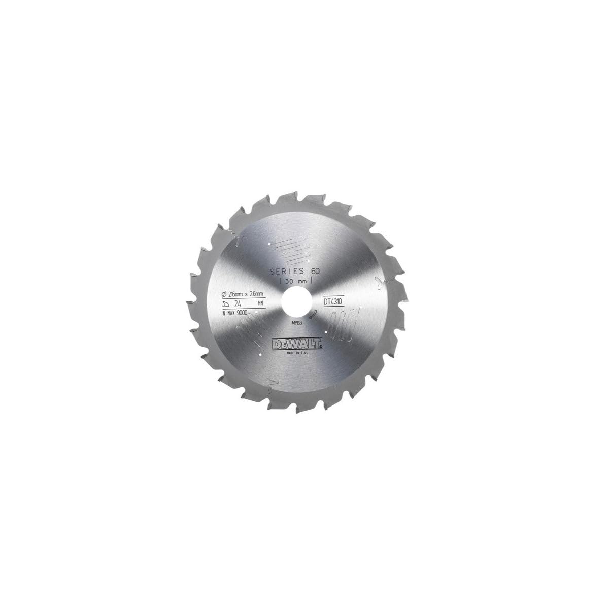 LAMA PER STAZIONARIA - LAVORAZIONE DEL LEGNO - 216 x 30 x 24 ATB -5° 2.6 mm